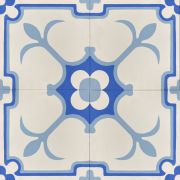 Blue Fleur-de-lis Tile KCT09