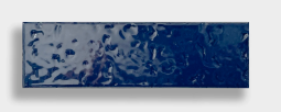Glazed Cobalt Blue Thin Corner