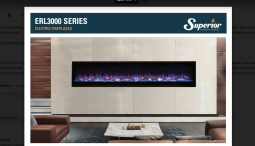 ERL3000 Series 72" Electric Fireplace